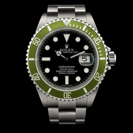 Rolex Submariner 16610LV (Kermit) (Rolex CPO Service Card on Hand)
